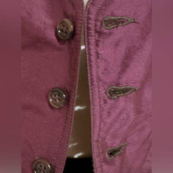 Areli Collection Purple Green NWT Reversible Button Down Blouse Sz 10. 100% Silk - Picture 9 of 15